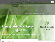 Tablet Screenshot of hypnose-vinals-hannover.de